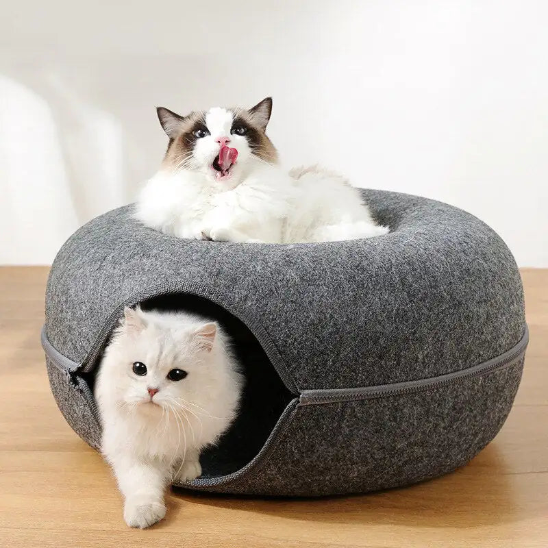 Donut-Tunnelbett für Katzen – Produktansicht 2